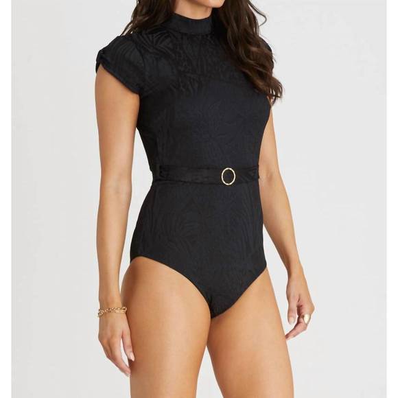 NEW AQUA BLU adria one piece in black - Picture 2 of 5